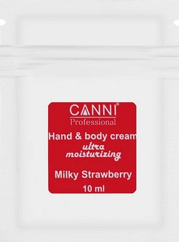 Крем ультраувлажняющий для рук и тела "Клубника со сливками" - Canni Hand & Body Cream (саше) 10ml (1161423-1549297-2)