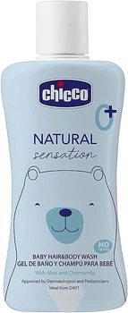 Гель-шампунь для тела и волос "Без Слез" с алоэ и ромашкой - Chicco Natural Sensation 200ml (1127090-1503506-2)