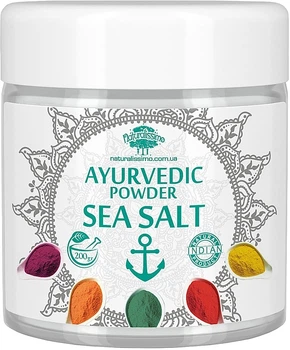 Аюрведическая пудра "Морская соль" - Naturalissimo Ayurvedic Powder Sea Salt 200g (989732-1283072-2)