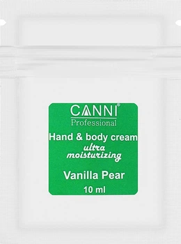 Крем ультразволожуючий для рук та тіла "Ванільна груша" - Canni Hand & Body Cream (саші) 10ml (1161419-1549268-2)