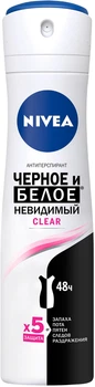 Дезодорант-спрей "Невидимий захист для чорного та білого" Nivea Deodorant Invisible Clear 150ml (235861-505472-2)