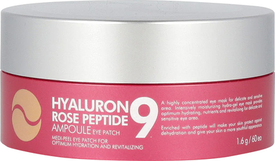 Płatki wielofunkcyjne z peptydami i różą Medi-Peel Hyaluron Rose Peptide 9 Ampoule Eye Patch 60 szt (8809409343631)
