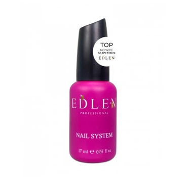 Топ для ногтей без липкого слоя Top no wipe Edlen no UV-filters, 17 мл