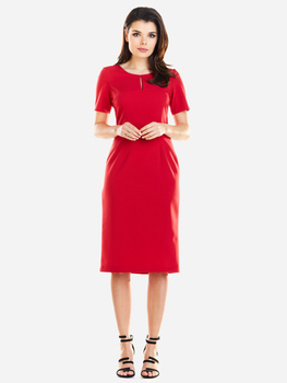 Плаття міді жіноче Awama A252 XL Червоне (5902360534636)