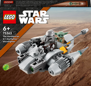 Конструктор LEGO Star Wars Мандалорський зоряний винищувач N-1. Мікровинищувач 88 деталей (75363) (955555901565620) - Уцінка
