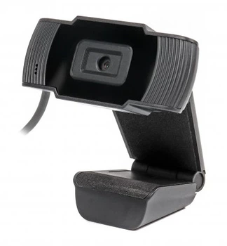 Веб-камера Maxxter WC-HD-FF-01 Black, 1.3 Mpx, 1280x720, Fixed-Focus, USB 2.0, вбудований мікрофон, (WC-HD-FF-01)
