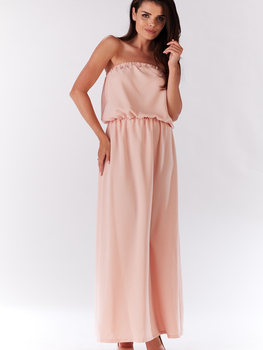Sukienka letnia damska z odkrytymi ramionami Infinite You M135 M Różowa (5902360580084)