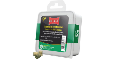Патч для чистки Ballistol войлочный специальный для кал. 308. 60шт/уп