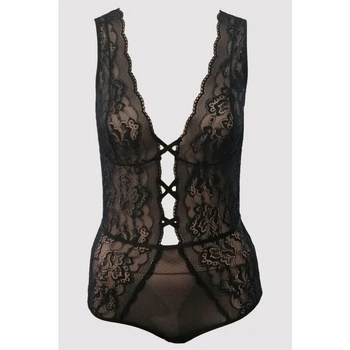 Боди из кружева черного цвета Pierre Cardin 90B