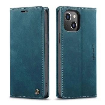 Чохол книжка Caseme з магнітом для iPhone 13 зелений гаманець