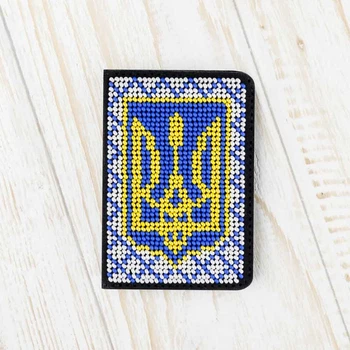 Набор для вышивания бисером на искусственной коже Wonderland Crafts Обложка на ID паспорт FLBB-063