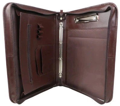 Деловая папка из эко кожи Portfolio Port5001 коричневая