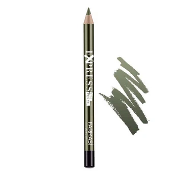 Карандаш для глаз деревянный, каял cо стойкой формулой Express Eye Pencil 03 Темно-зеленый Металлик Make Up Farmasi