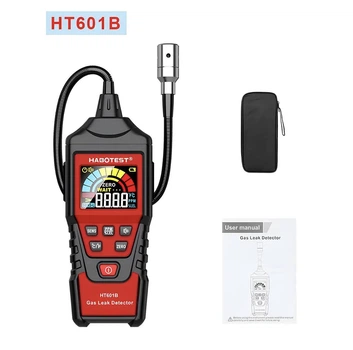 Детектор утечки газа HABOTEST HT601B газовый анализатор со звуковым и экранным сигналом, черно-красный (78346783)