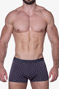 Трусы мужские Sergio Dallini SD2902-4, серый якорь, XL