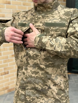 Военная тактическая форма Пиксель полевая уставная форма рип стоп ВСУ комплект одежда брюки и китель 50