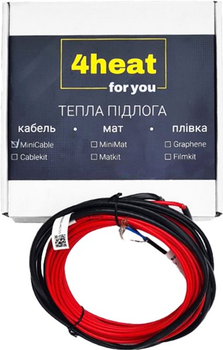 Нагрівальний кабель 4HEAT Minicable 18-600 Вт кабель, що гріє в стяжку (4HT.MNC.18600)