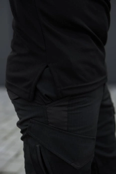 Мужская футболка Поло для Полиции и ГСЧС черный цвет Cool-pass Размер 60