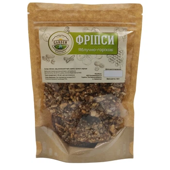 Яблочно – ореховые фрипсы (Vegan) без сахара с медом Family Garden 100 г