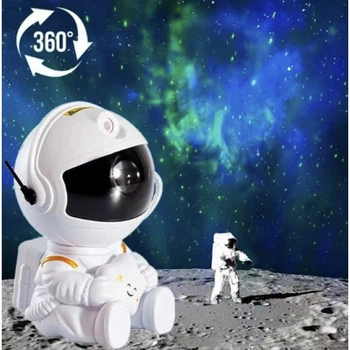 Лазерный ночник-проектор звездного неба Astronaut Art: HR-F3, белый