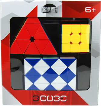Логічні головоломки Dromader 3 в 1 + кубик (6900360031307)