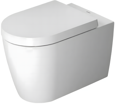 Унитаз подвесной Duravit Me By Starck 45290900A1 без ободка с крышкой Soft Close