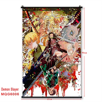 Гобелен аниме Demon Slayer, Клинок рассекающий демонов Несколько персонажей, Танджиро, Незуко, Зеницу, Ренгоку Кёдзюро, Иноске, 60х90 см (GABBDD 0044)