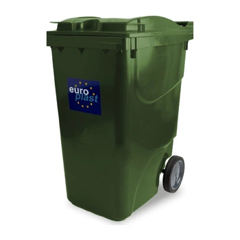Сміттєвий бак Europlast пластиковий 360 л зелений