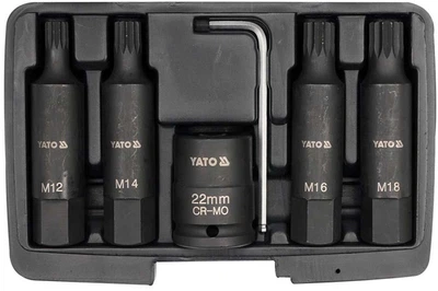 Zestaw bitów udarowych YATO SPLINE 3/4” 6 elementów YT-1157 (5906083911576)
