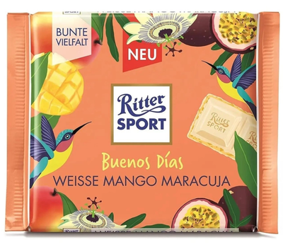 Белый шоколад Ritter Sport манго-маракуя 100 г