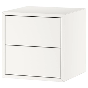 Шкаф IKEA ЭКЕТ, 2 ящика, белый, 35x35x35 см, 304.289.15