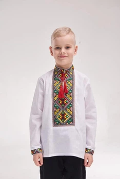 Вишиванка для хлопчика ЕЛІТ жовтий бязь 122