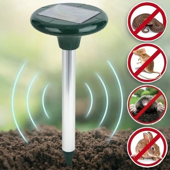 Солнечный отпугиватель кротов Solar Rodent Repeller ультразвуковой для грызунов в землю