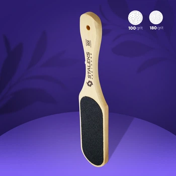Пилка педикюрная Сталекс Beauty&Care ABC 10/1 деревянная