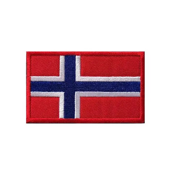 Шеврон SV в виде флага Норвегии 5*8 см (sv2673nr)