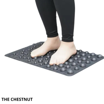 Масажний килим, ортопедичний масажний килимок, чорний, The Chestnut