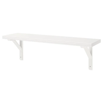 Полиця навісна IKEA BERGSHULT/SANDSHULT, білий, осика біла, 80х20 см, 093.260.42