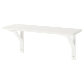 Полиця навісна IKEA BURHULT/SANDSHULT, білий, осика біла, 59 х 20 см, 493.259.84