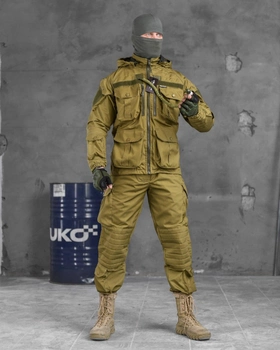 Тактический военный костюм CX/11 ( Китель + Гидратор + Штаны ), Камуфляж: Койот, Размер: L