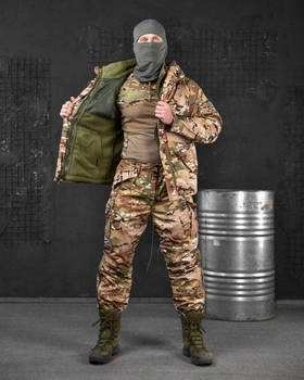 Тактический теплый зимний военный костюм Lader Plus ( Куртка + Штаны ), Камуфляж: Мультикам, Размер: XXXL