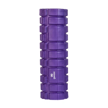 Роллер для занятий йогой и пилатесом Gemini GY-1999PUR Hard 30см*9,5см фиолетовый