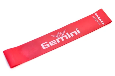 Резиновое кольцо (резиновая петля) для фитнеса Gemini 22кг Красный GR-13