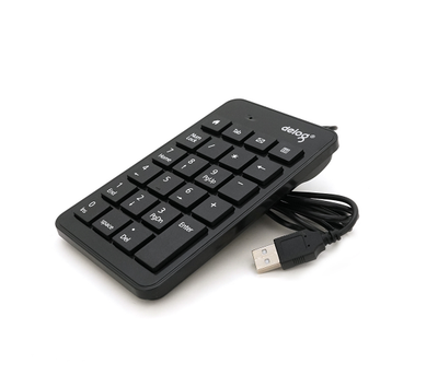 Цифрова клавіатура USB Deyilong DY-900 для ноутбука, довжина кабеля 130см, Black, 23к, Box