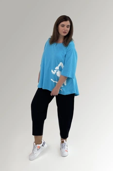 Туніка жіноча HookK Design 033/2 Блакитна 62/64 р
