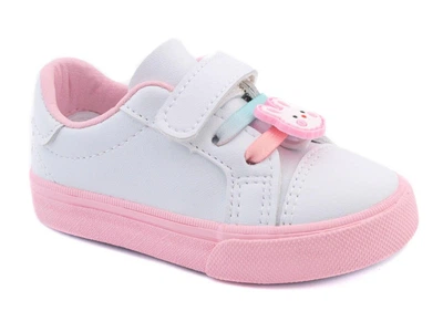 Кеді для дівчинки Apawwa R-248 white-pink, біло-рожеві, нар. 23 (15см)