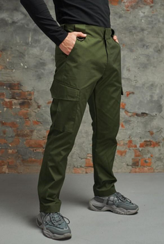 Мужские штаны демисезонные рип стоп Intruder 0167 3XL Хаки ( IN - 0167/02 F )
