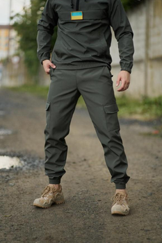 Мужские штаны с манжетами демисезонные Terra Intruder 0166 L Хаки ( IN - 0166/01 C )