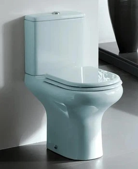 Унитаз бачок крышка АВС комплект 3-в-1 Compact RAK Ceramics (Голубой)