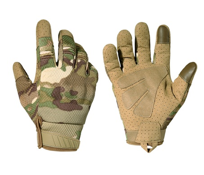 Тактические перчатки полнопалые с защитой Multicam XL
