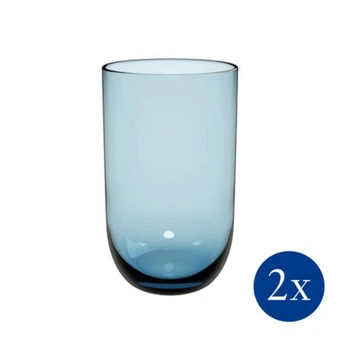 Набір із 2 склянок для води Villeroy & Boch Like Glass Ice 385 мл синій (1951808190)
